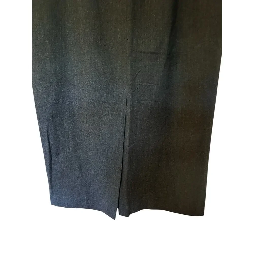 Harve Benard Holtzman Women’s Brown 100% Wool Lined Long Pencil Skirt Size 12